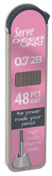 SERVE Deep Mekanik Kalem Ucu 0.7 mm 2B, Şeker Pembe