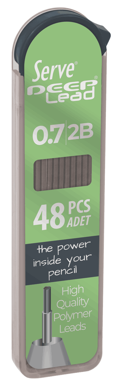 SERVE Deep Mekanik Kalem Ucu 0.7 mm 2B, Elma Yeşili