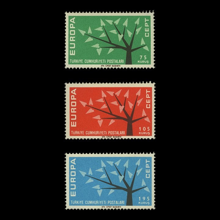EUROPA-CEPT (September 17, 1962) - Republic of Turkey Stamp Collection