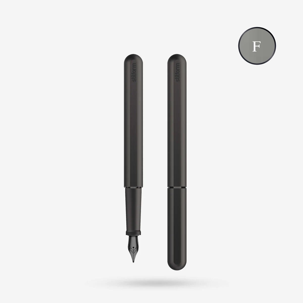 Stilform Dolma Kalem Titanyum Kasa, Titanyum - Titanium Black DLC - Siyah Metal, F