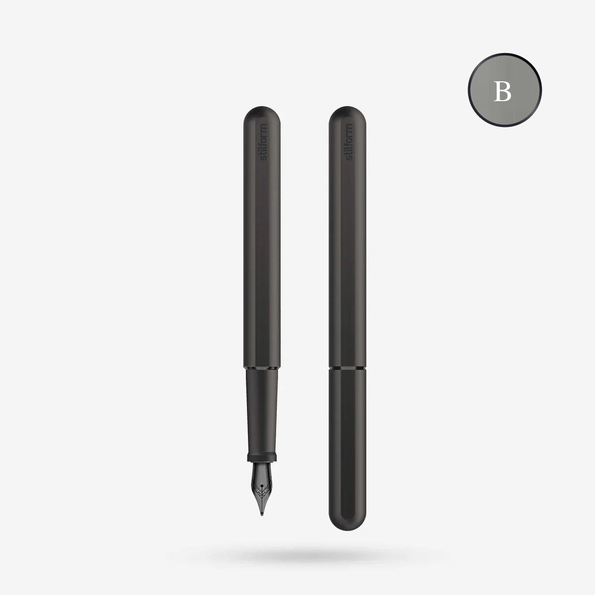 Stilform Dolma Kalem Titanyum Kasa, Titanyum - Titanium Black DLC - Siyah Metal, B