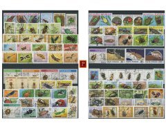 PULKO HistorY 1970 100 Çeşit Damgalı Pul Koleksiyonu Böcekler