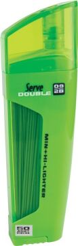 SERVE Double Fosforlu Kalem ve Mekanik Kurşun Kalem Ucu 0.9 mm 2B, Yeşil