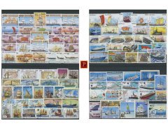 PULKO HistorY 1970 100 Çeşit Damgalı Pul Koleksiyonu Gemiler & Tekneler
