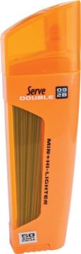 SERVE Double Fosforlu Kalem ve Mekanik Kurşun Kalem Ucu 0.9 mm 2B, Turuncu