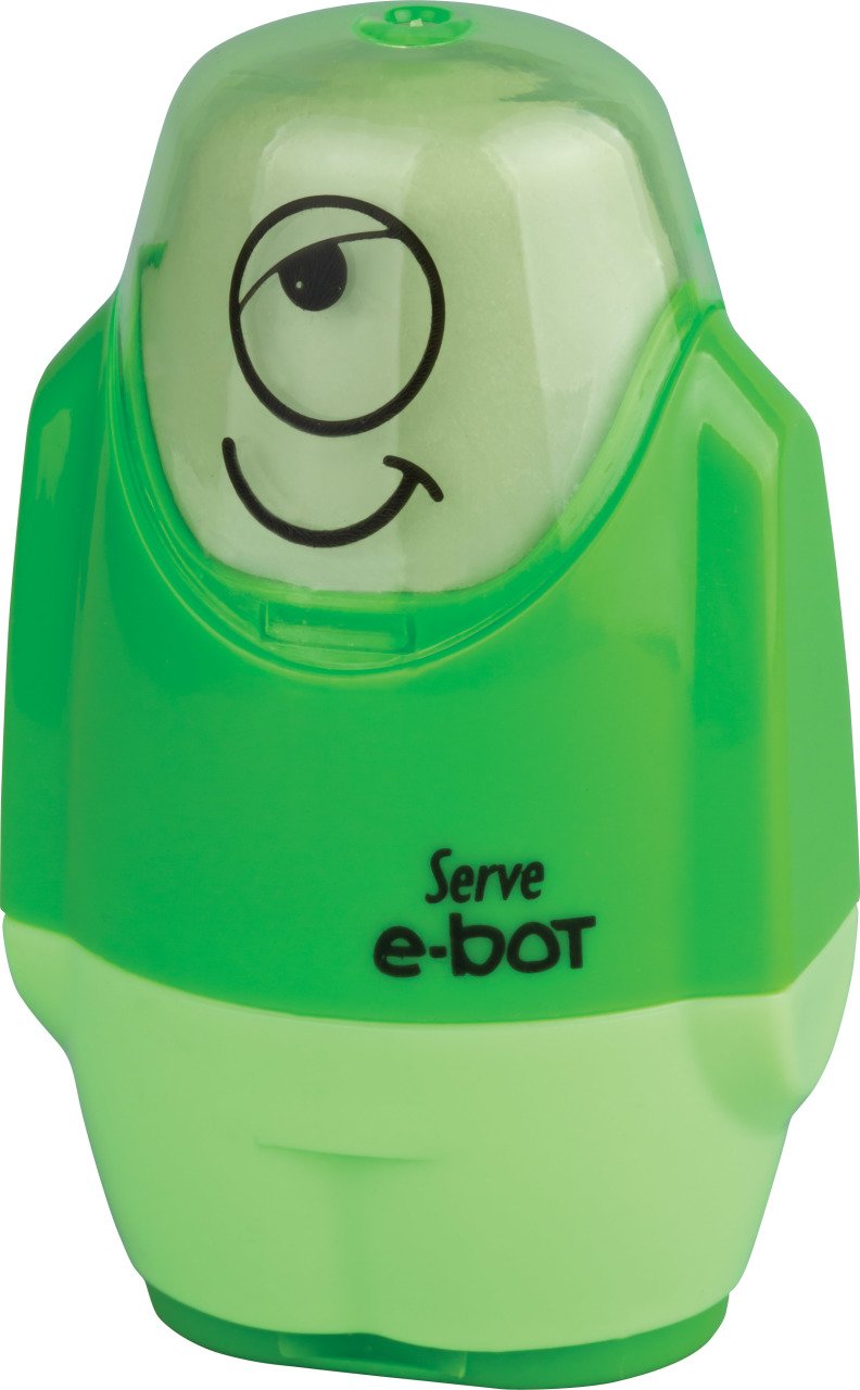 SERVE E-BOT Silgili Kalemtıraş, Yeşil