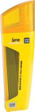 SERVE Double Fosforlu Kalem ve Mekanik Kurşun Kalem Ucu 0.9 mm 2B, Sarı