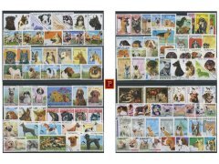 PULKO HistorY 1970 100 Çeşit Damgalı Pul Koleksiyonu Köpekler