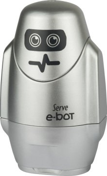 SERVE E-BOT Silgili Kalemtıraş Metalik Renkler, Metalik Gri