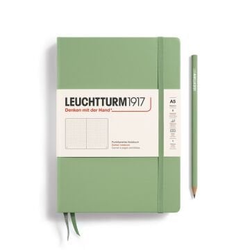 Leuchtturm1917 Not Defteri Orta Boy (A5), Sert Kapak, 251 Numaralandırılmış Sayfa, Ada Çayı - Noktalı