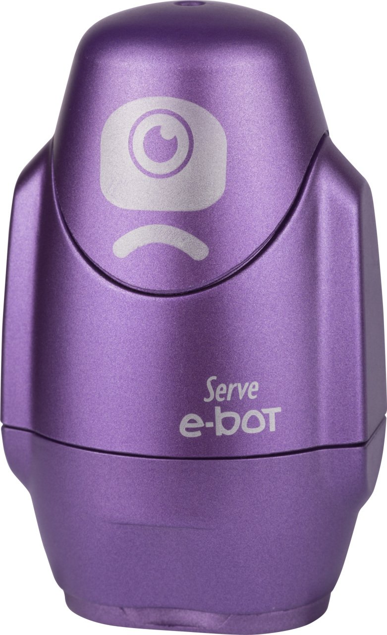 SERVE E-BOT Silgili Kalemtıraş Metalik Renkler, Metalik Mor