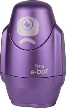 SERVE E-BOT Silgili Kalemtıraş Metalik Renkler, Metalik Mor