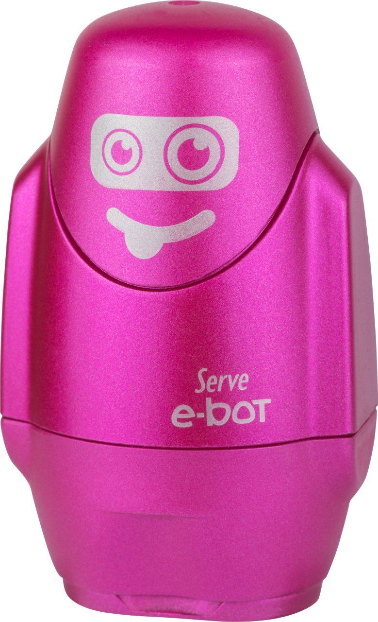 SERVE E-BOT Silgili Kalemtıraş Metalik Renkler, Metalik Pembe