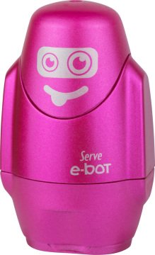 SERVE E-BOT Silgili Kalemtıraş Metalik Renkler, Metalik Pembe