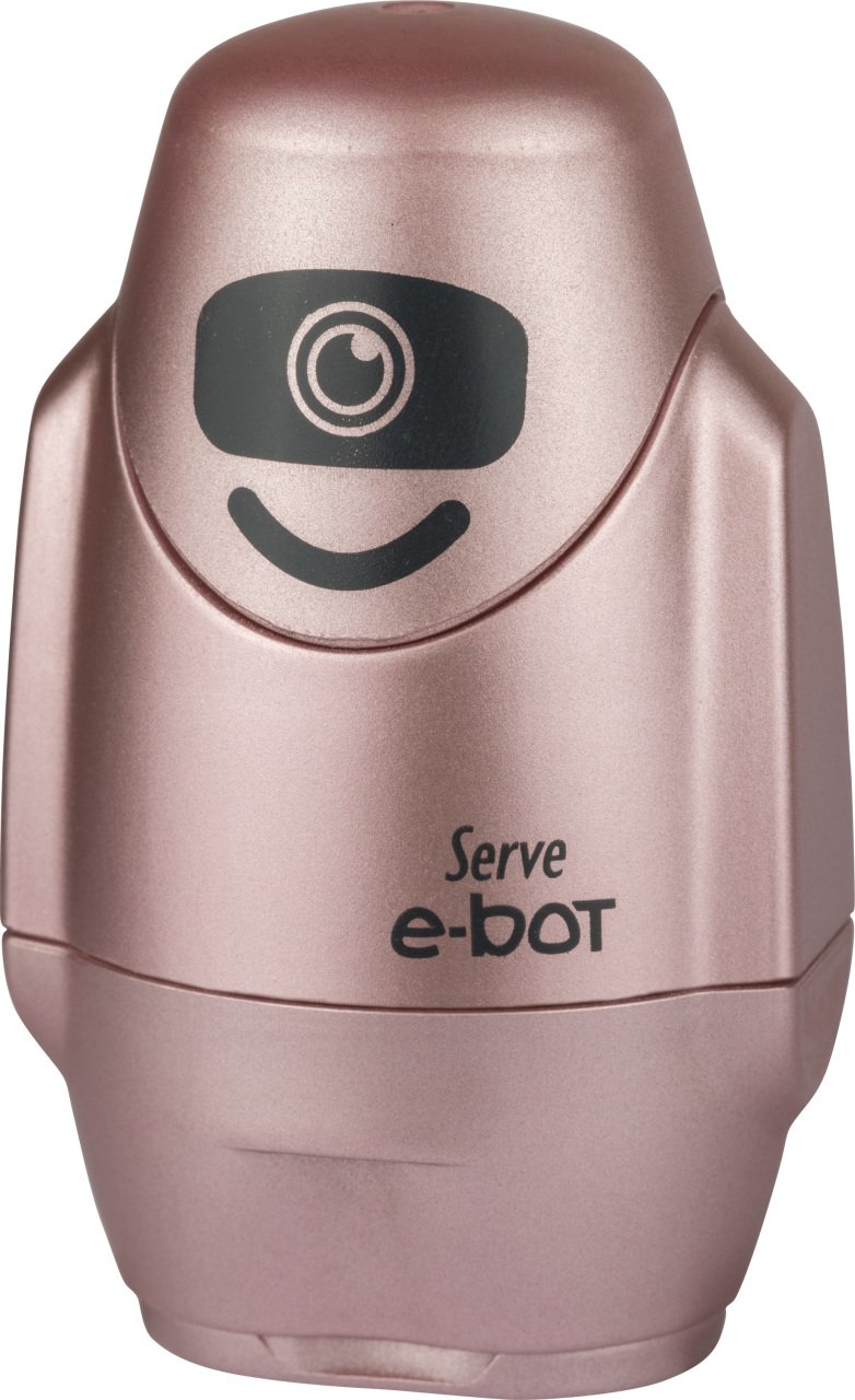 SERVE E-BOT Silgili Kalemtıraş Metalik Renkler, Metalik Roze