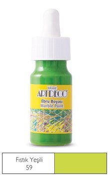 Lisans ARTDECO Ebru Boyası 30 ml, Fıstık Yeşili