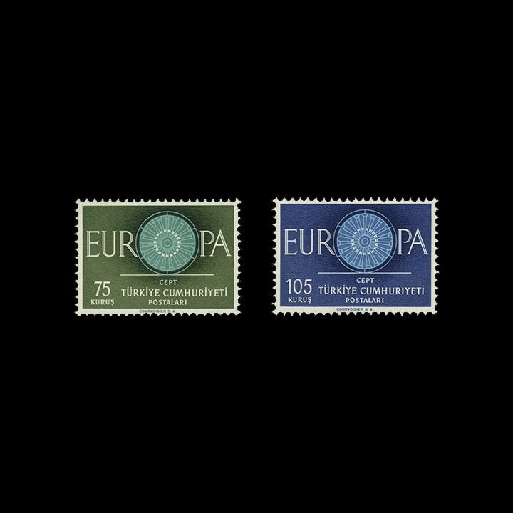 EUROPA CEPT (19 Eylül 1960) - Türkiye Cumhuriyeti Pul Koleksiyonu