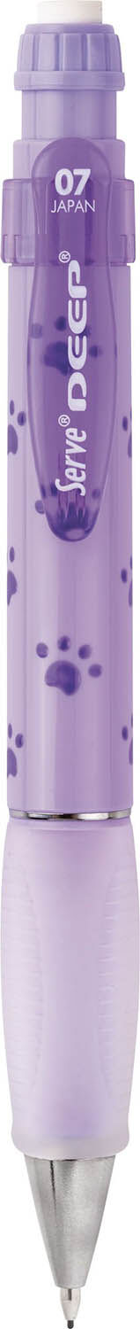 SERVE Deep Doğa Temalı Mekanik Kurşun Kalem 0.7 mm, Lavanta (Köpek Patisi)