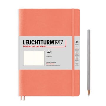 Leuchtturm1917 Not Defteri Orta Boy (A5), Yumuşak Kapak, 121 Numaralandırılmış Sayfa, Bellini - Düz