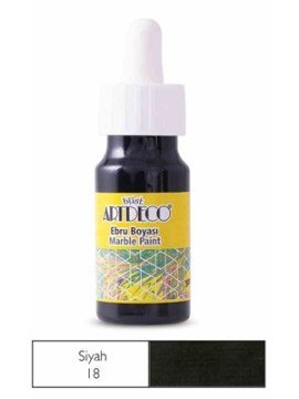 Lisans ARTDECO Ebru Boyası 30 ml, Siyah