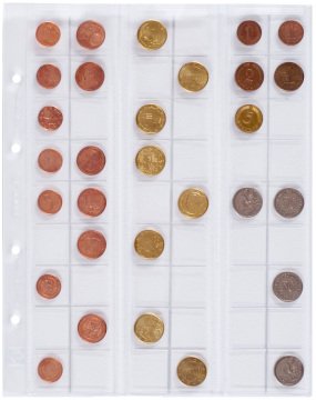 Leuchtturm OPTIMA Madeni Para Yaprakları, 20mmØ - 54 Cep'li