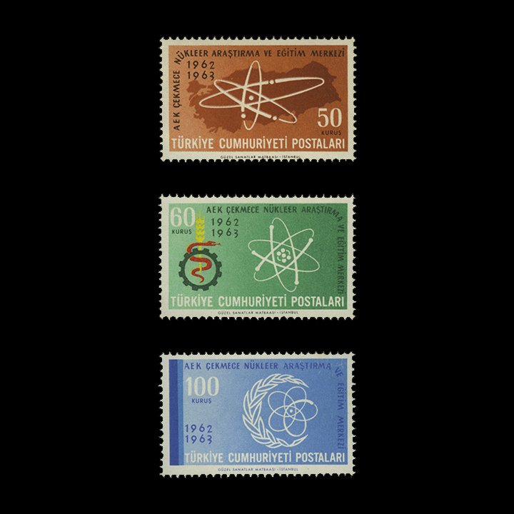 Türk Nükleer Araştırma Merkezi'nin Açılışının 1.yılı (27 Mayıs 1961) - Türkiye Cumhuriyeti Pul Koleksiyonu