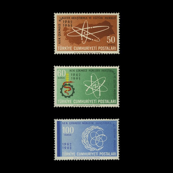 1ère anniversaire de l'ouverture du Centre de recherche nucléaire turc (27 mai 1961) - Collection de timbres de la République de Turquie