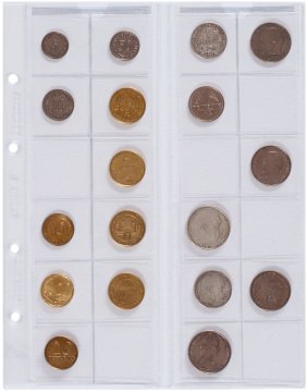 Leuchtturm OPTIMA Madeni Para Yaprakları, 34mmØ - 24 Cep'li