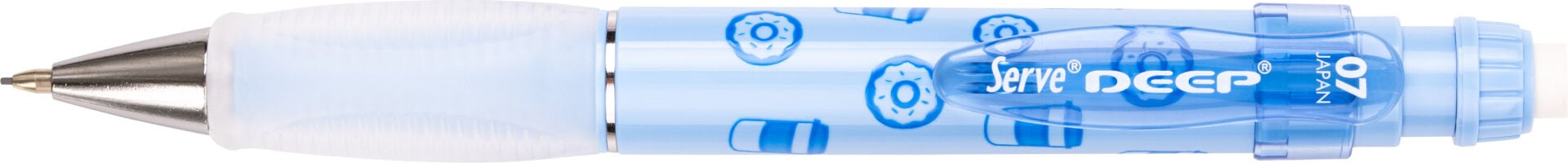 SERVE Deep Tatlı Temalı Mekanik Kurşun Kalem 0.7 mm, Gök Mavi (Kahve & Donut)