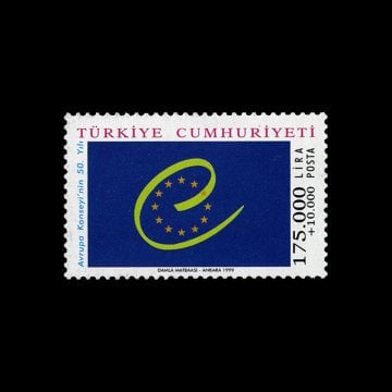 Avrupa Konseyinin 50. Yılı (30 Nisan 1999) - Türkiye Cumhuriyeti Pul Koleksiyonu
