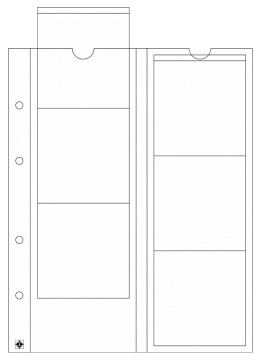 Leuchtturm OPTIMA Madeni Para Yaprakları, 65mmØ - 6 Cep'li