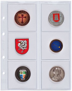 Leuchtturm OPTIMA Madeni Para Yaprakları, 65mmØ - 6 Cep'li