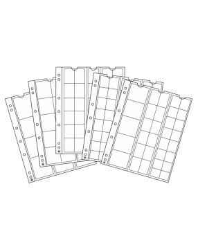 Leuchtturm OPTIMA Madeni Para Yaprakları, Karma Paket (1x ''OPTIMA M42, M27, M20, 2x M34)