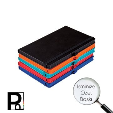 PULKO Notebook Not Defteri, (13x21cm), Termo Deri, Sert Kapak,  192 Sayfa, Çizgili, 014