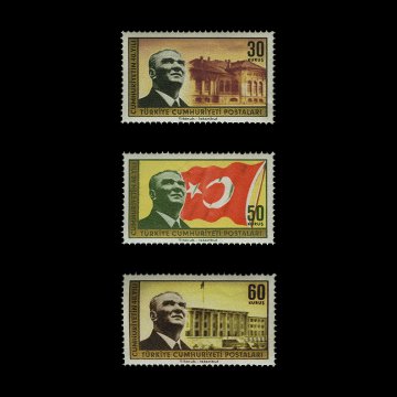 Cumhuriyet'in 40. Yılı (29 Ekim 1963) - Türkiye Cumhuriyeti Pul Koleksiyonu