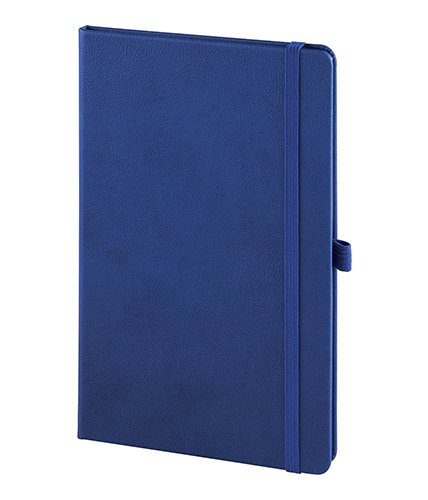 PULKO Notebook Not Defteri, (13x21cm), Termo Deri, Sert Kapak,  192 Sayfa, Çizgili, 014 Lacivert