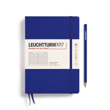 Leuchtturm1917 Not Defteri Orta Boy (A5), Sert Kapak, 251 Numaralandırılmış Sayfa, Mürekkep (INK) - Çizgili