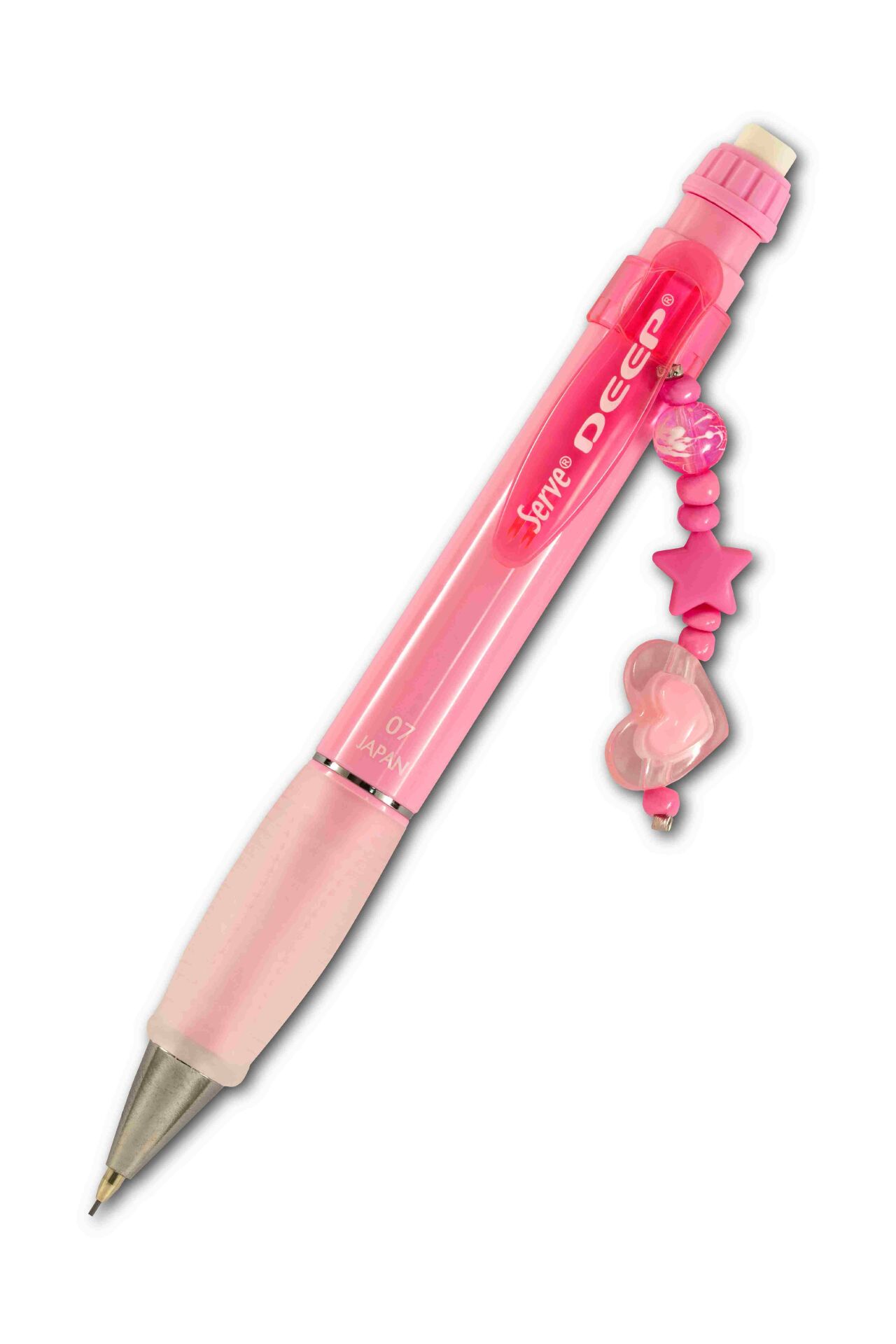 SERVE Deep Charm Pastel Mekanik Kurşun Kalem 0.7 mm, Pastel Şeker Pembe