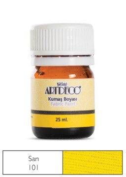Lisans ARTDECO Kumaş Boyası 25 ml, Sarı