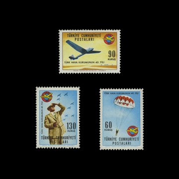 Türk Hava Kurumu'nun 40. Yılı (16 Şubat 1965) - Türkiye Cumhuriyeti Pul Koleksiyonu