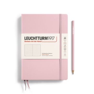 Leuchtturm1917 Not Defteri Orta Boy (A5), Sert Kapak, 251 Numaralandırılmış Sayfa, Pudra - Noktalı