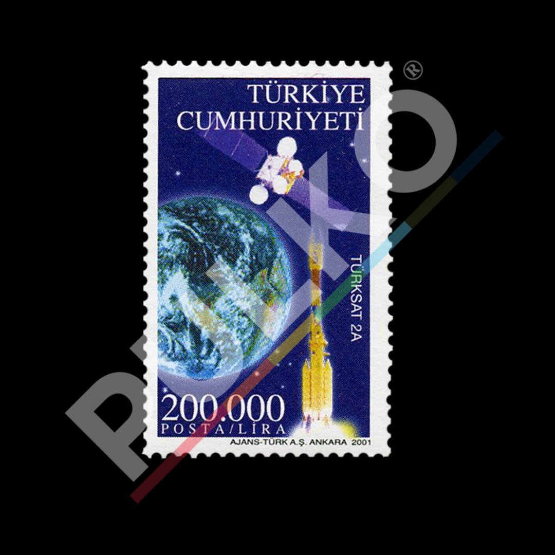 TÜRKSAT 2A (25 Ocak 2001) - Türkiye Cumhuriyeti Pul Koleksiyonu
