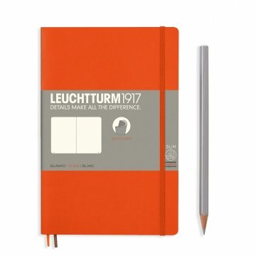 Leuchtturm1917 Not Defteri Çanta Boy (B6+), Yumuşak Kapak, 123 Numaralandırılmış Sayfa, Turuncu - Düz