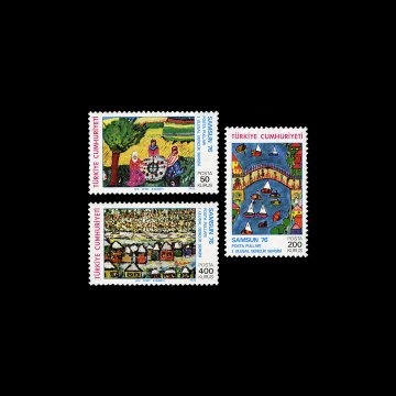 'Samsun 76' Timbres Postaux 1ère Exposition Nationale de la Jeunesse - Collection de Timbres de la République de Turquie