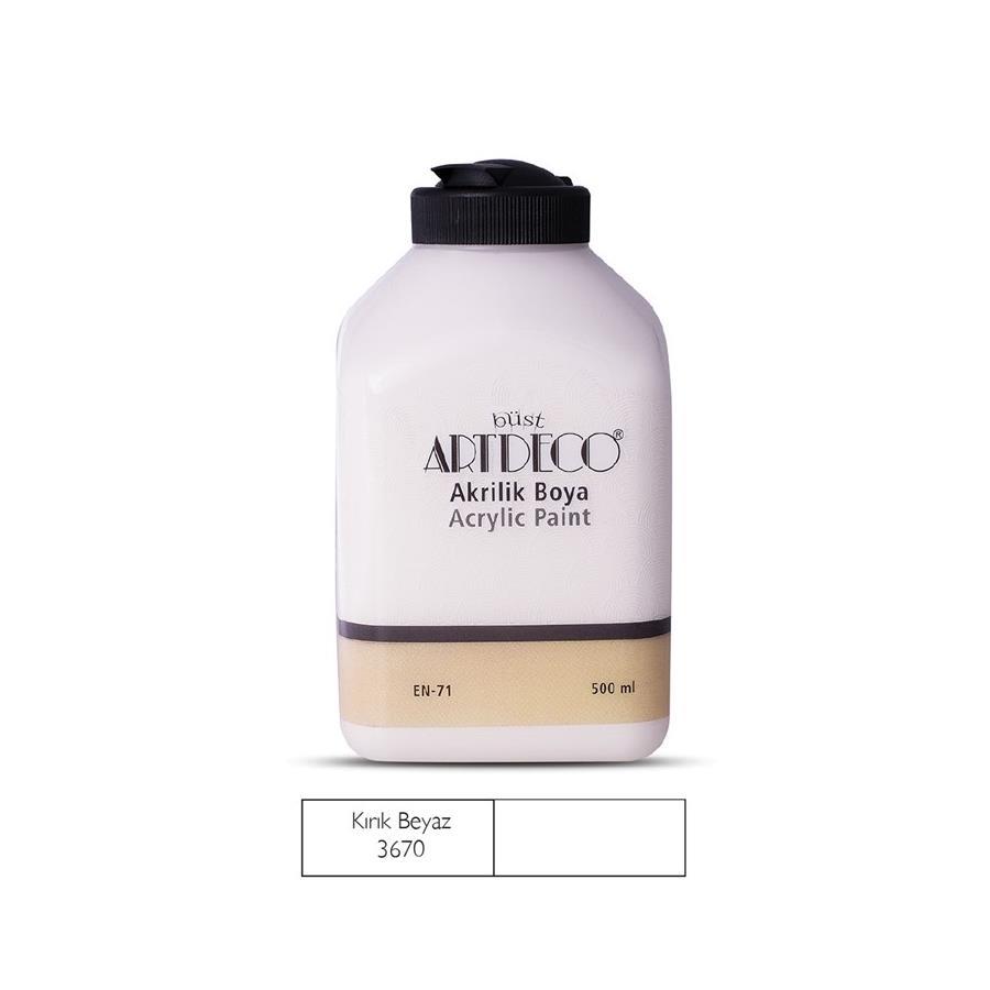 Lisans ARTDECO Akrilik Boya, 500 ml, Beyaz