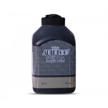 Lisans ARTDECO Akrilik Boya, 500 ml, Siyah