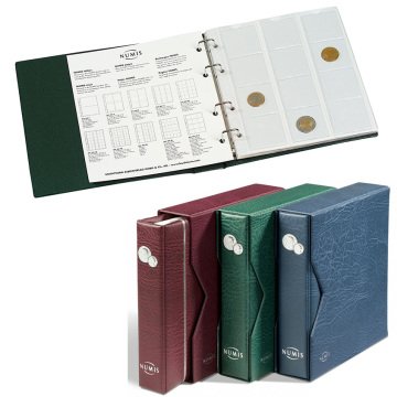 Leuchtturm Numis F, 5 Adet Numis Madeni Para Yaprağı İle Beraber Kasetli - Yeşil