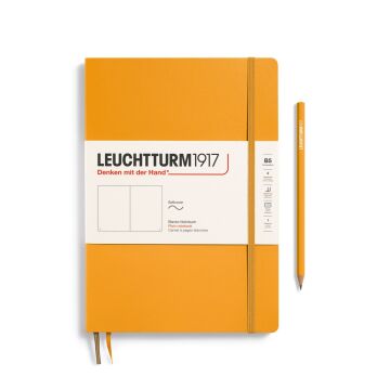 Leuchtturm1917 Not Defteri Tablet Boy (B5), Yumuşak Kapak, 123 Numaralandırılmış Sayfa, Gündoğumu Sarı - Düz