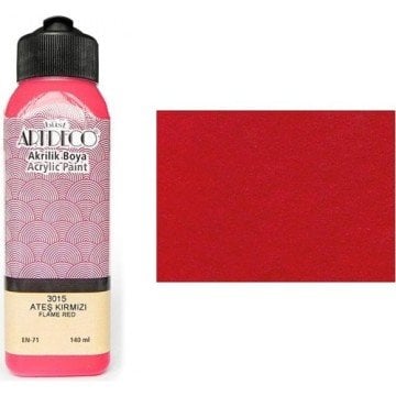 Lisans ARTDECO Akrilik Boya, 140 ml, Ateş Kırmızı