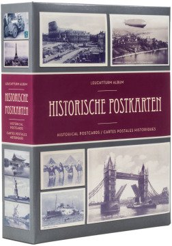 Leuchtturm HISTORISCHE Posta Kartı Koleksiyonları için Albüm, 200 Adet Kapasiteli, Her Yaprakta 2 Cep'li